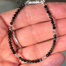 Natural Green Paraiba Tourmaline Labradorite Bracelet