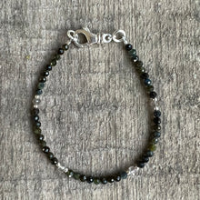 Natural Green Paraiba Tourmaline Labradorite Bracelet