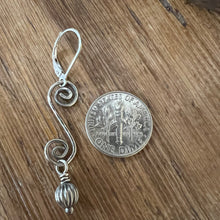 Sterling Scroll Navajo Pearl Earrings