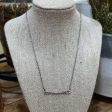 Twisted Sterling Bar Necklace