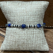Navajo Pearl Lapis Bracelet