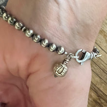 Navajo Pearl Horse Shoe Charm Bracelet