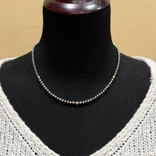 Sterling Navajo Pearl 14K Yellow Gold Necklace