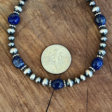 Navajo Pearl Lapis Bracelet