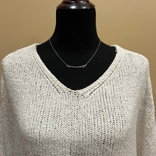 Twisted Sterling Bar Necklace