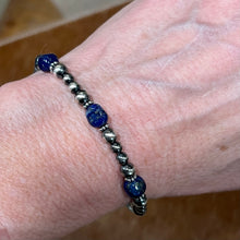 Navajo Pearl Lapis Bracelet