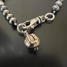 Navajo Pearl Horse Shoe Charm Bracelet