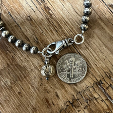 Navajo Pearl Horse Shoe Charm Bracelet