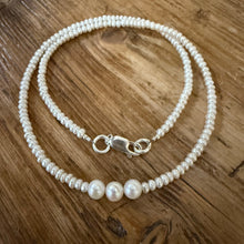 Freshwater Button Seed Pearl Choker