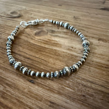 Sterling Silver Navajo Pearl Bracelet