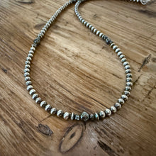 Sterling Navajo Pearl Hematite Necklace