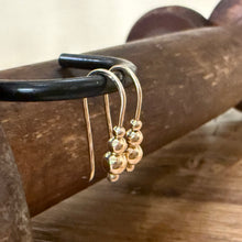 14K Yellow Gold Bead Earrings