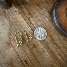 14K Yellow Gold Bead Earrings