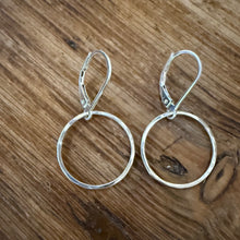 Hammered Sterling Dangle Earrings