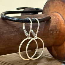 Hammered Sterling Dangle Earrings