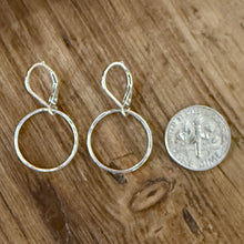 Hammered Sterling Dangle Earrings