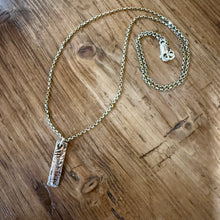 Sterling Silver and Copper Bar Necklace