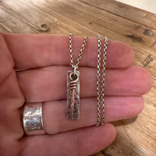 Sterling Silver and Copper Bar Necklace