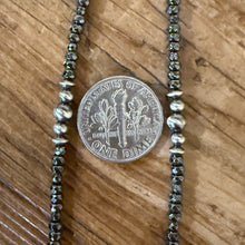 Hematite and Navajo Pearl Ankle Bracelet