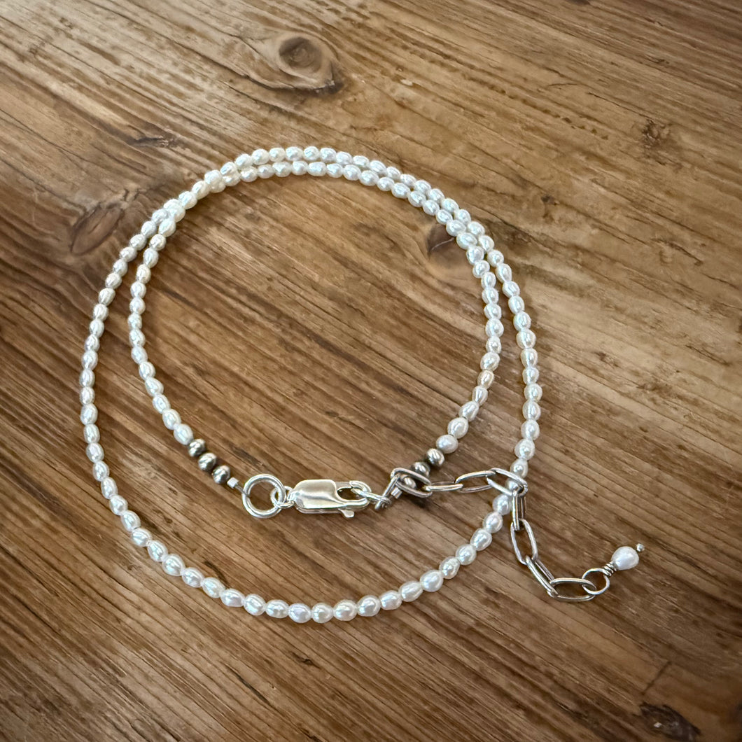 Freshwater Rice Pearl Necklace