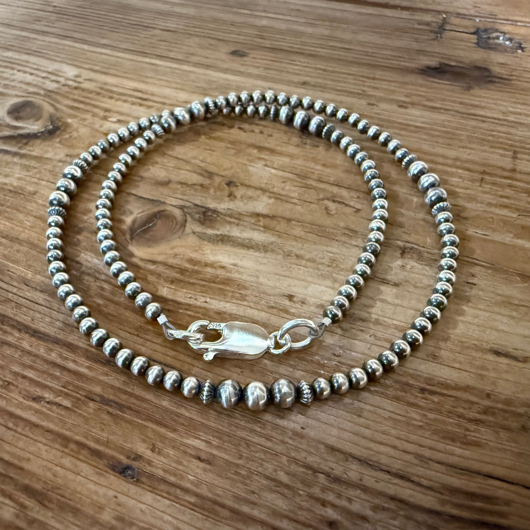 Sterling Navajo Pearl Necklace