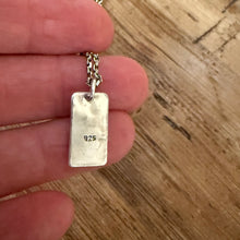 Sterling, Copper and Brass Cross Pendant Necklace