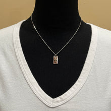 Sterling, Copper and Brass Cross Pendant Necklace