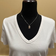 Sterling, Copper and Brass Cross Pendant Necklace