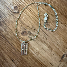 Sterling, Copper and Brass Cross Pendant Necklace