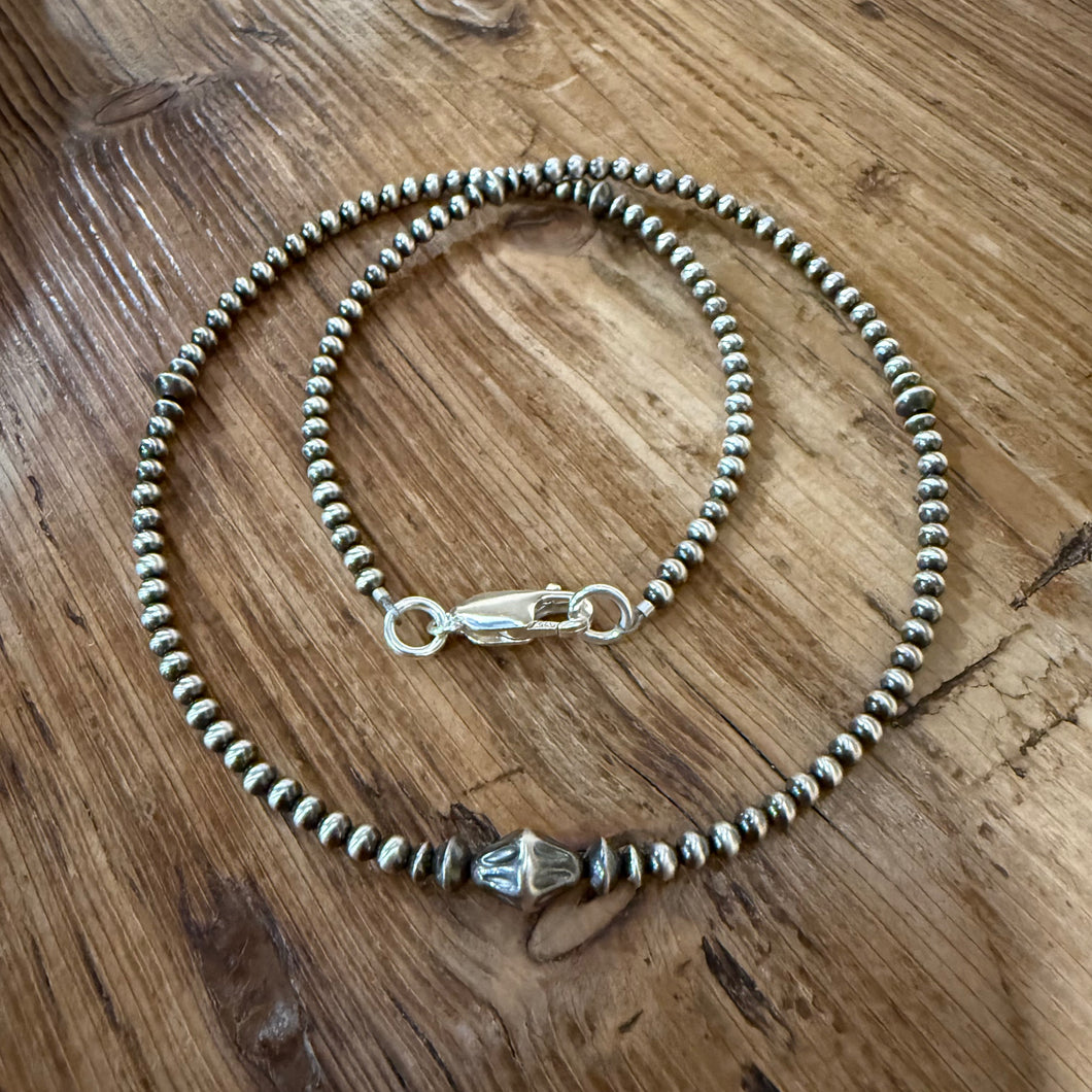 Sterling Navajo Pearl Necklace