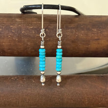 Turquoise and Navajo Pearl Earrings