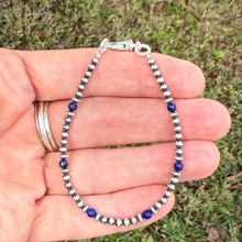 Navajo Pearl and Lapis Bracelet