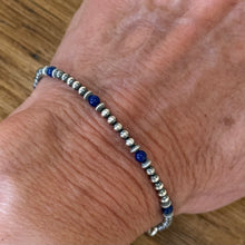 Navajo Pearl and Lapis Bracelet