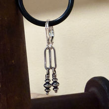 Paperclip Chain Navajo Pearl Earrings