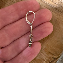 Paperclip Chain Navajo Pearl Earrings