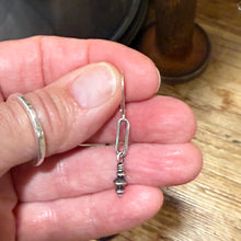 Paperclip Chain Navajo Pearl Earrings