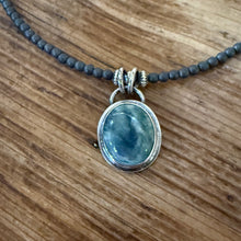 Oregon Grey Jasper, Matte Hematite & Navajo Pearl Necklace