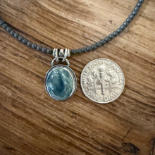Oregon Grey Jasper, Matte Hematite & Navajo Pearl Necklace