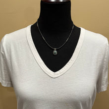 Oregon Grey Jasper, Matte Hematite & Navajo Pearl Necklace