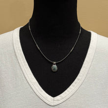 Oregon Grey Jasper, Matte Hematite & Navajo Pearl Necklace