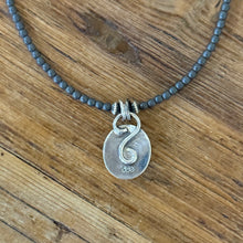 Oregon Grey Jasper, Matte Hematite & Navajo Pearl Necklace