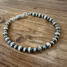Sterling Navajo Pearl Bracelet