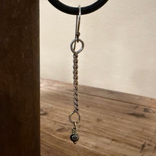 Sterling Twisted Wire and Hematite Earrings