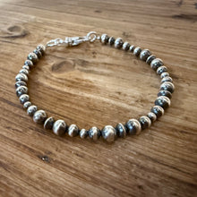 Sterling Navajo Pearl Bracelet