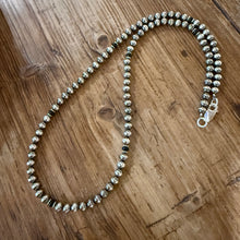 Sterling Navajo Pearl and Black Onyx Necklace