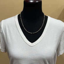 Sterling Navajo Pearl and Black Onyx Necklace