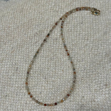 Gold Filled Natural Zircon Necklace