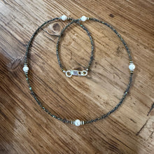 Sterling Hematite & Freshwater Pearl Necklace