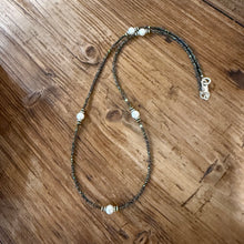 Sterling Hematite & Freshwater Pearl Necklace