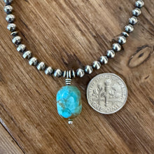 Sterling Navajo Pearl & Turquoise Necklace